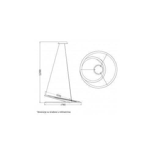 Vesta 464 VISILICA 60W 3000/4000K BELA Slike
