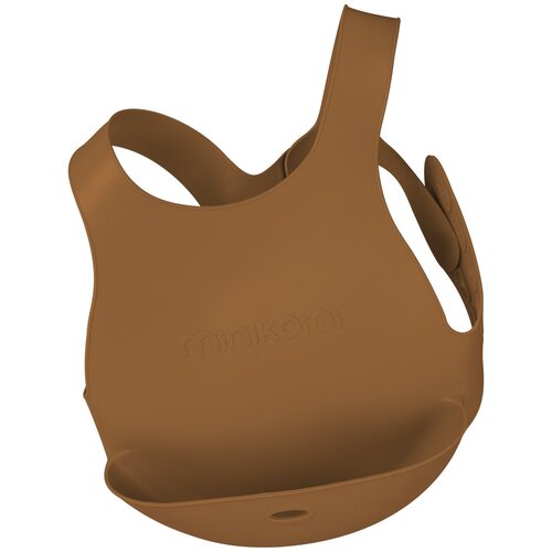 Minikoioi slinček Flexybib silikonski woody brown Cene