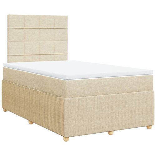 Maison Chic Box spring postelja - Vzmetna postelja z vzmetnico krem 120x200 cm blago SL11436, (21884132) Cene