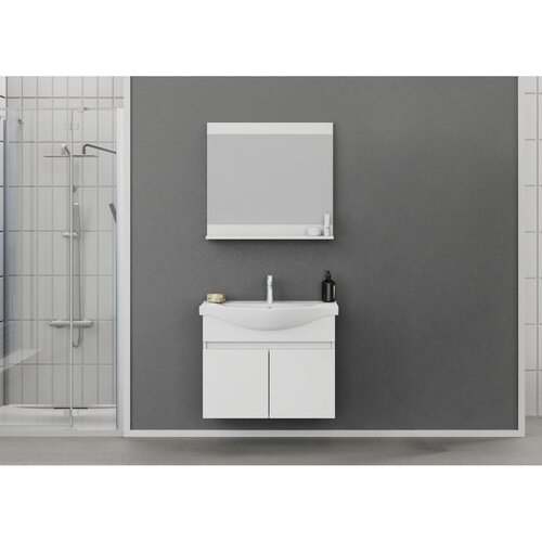 Hanah home mare 80 - set kupatilske nameštaja u mat beloj boji (2 komada) Cene
