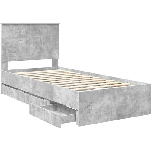  Okvir za krevet s ladicama Betonski sivi 90 x 200 cm Slike