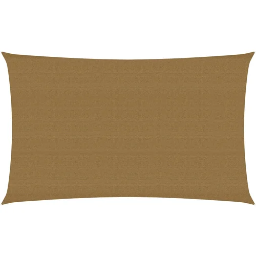 vidaXL Senčno jadro 160 g/m² taupe 4x7 m HDPE, (20803783)