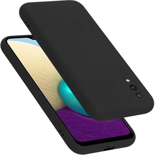 Cadorabo Ohi&scaron;je je združljivo z Samsung Galaxy A02 / M02 in tekoča črna barva - Za&scaron;čitni ovitek iz prožnega silikona TPU, (20860124) Cene