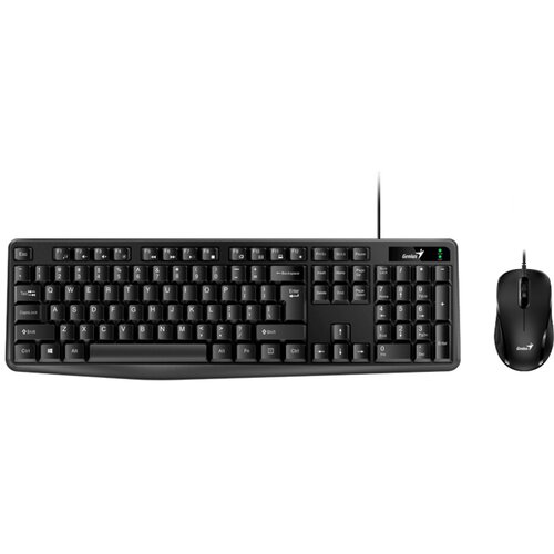 Genius KM-170 USB US crna tastatura+ USB crni miš Cene