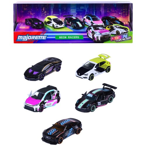 Majorette Neon Racer set 5 vozil Slike
