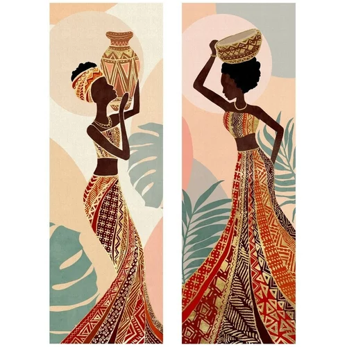 Signes Grimalt Slike, platna African Woman Slikarstvo 2 Enot Črna