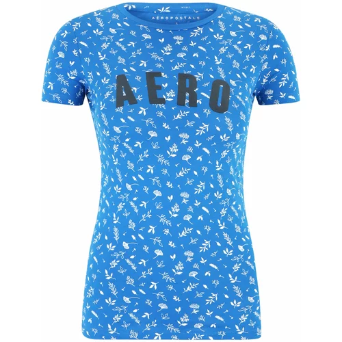 AÉROPOSTALE Majica 'MAY' marine / svetlo modra / bela
