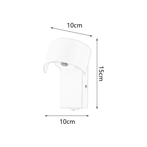  Brilagi - LED zidna lampa VASTO LED/3W/230V crna Slike