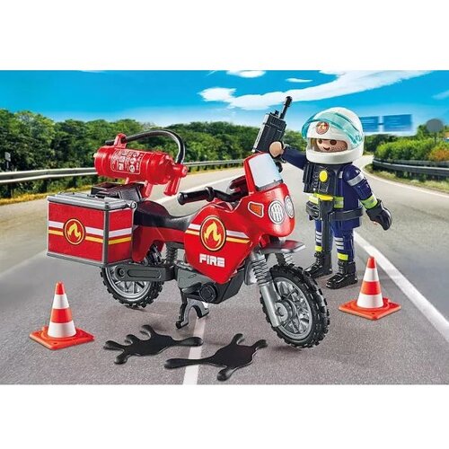 Playmobil Gasilski motorist 71466 Slike