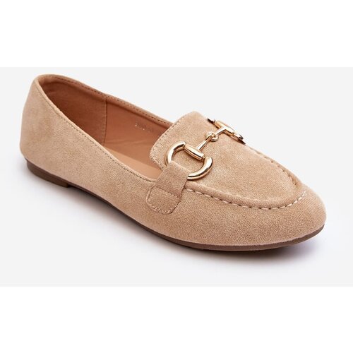 Kesi Women&amp;#039;s loafers with eco-suede trim, Beige Winality Slike