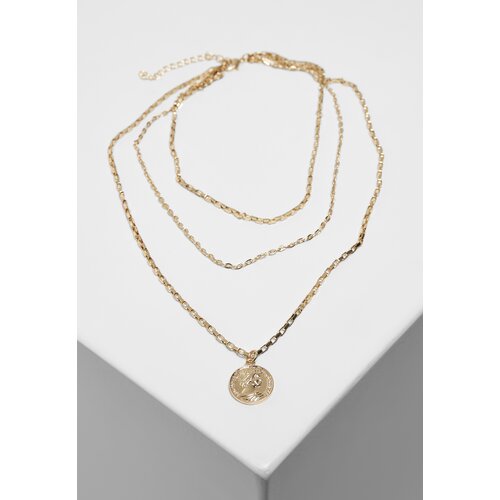 Urban Classics Accessoires Layering Amulet Necklace Gold Cene
