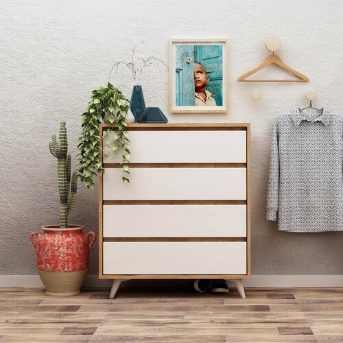 Hanah home Suvera komoda s ladicama, bukva Cene