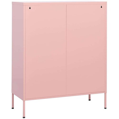 VidaXL Ormarić za pohranu ružičasti 80 x 35 x 101,5 cm čelični Slike