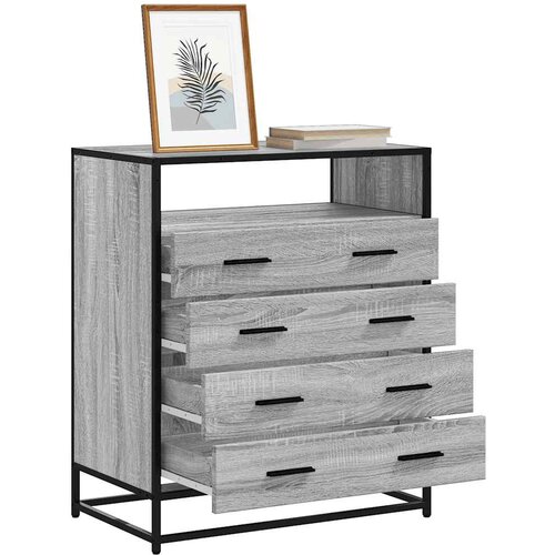 VidaXL Predalnik siva sonoma 70x41x70 cm inženirski les Slike