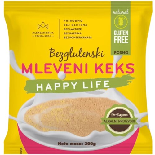 Aleksandrija in bezglutenski mleveni keks happy life 300g Slike
