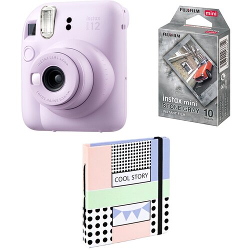 Fujifilm Instax mini 12 fotoaparat &amp;ndash; lilac purple Set +film+album Slike