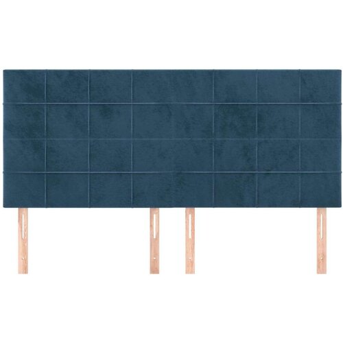  Uzglavlje 4 kom tamnoplavi 90x5x78/88 cm bar&amp;scaron;unasta Slike