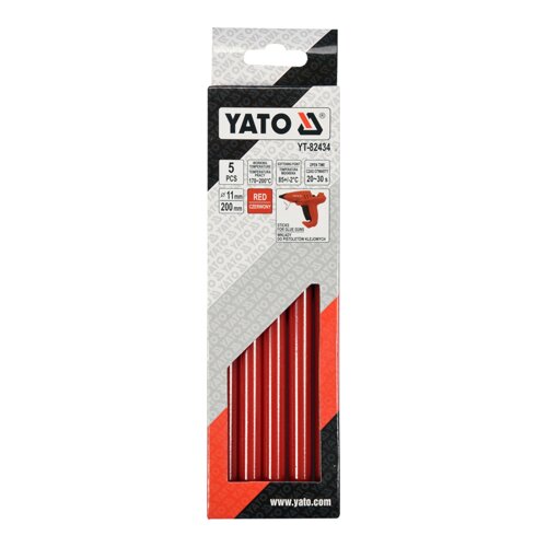 Shumee yato vložek za vroče gorivo lepilo 11,2x200mm rdeč 5 kos., (21387610) Cene