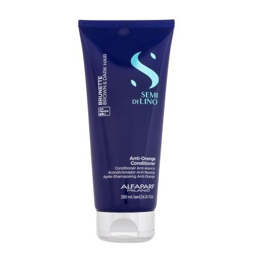 ALFAPARF MILANO Semi Di Lino Anti-Orange Conditioner 200 ml nevtralizacijski balzam za rjave lase za ženske Cene