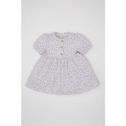 Defacto Baby Girl Floral Short Sleeve Dress