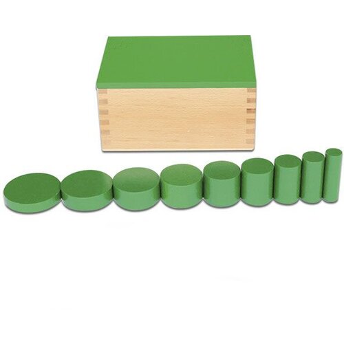 Montesori Kutija sa cilindrom zelena 14057 Slike