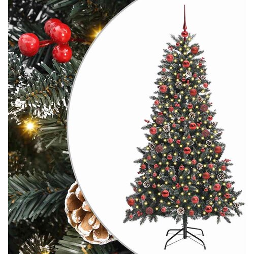 VidaXL Umjetno božićno drvce s stalakom Zelena 99 x 99 x 180 cm Slike