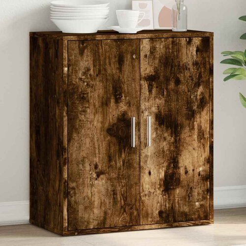  Komoda boja dimljenog hrasta 79x38x80 cm konstruirano drvo Cijene