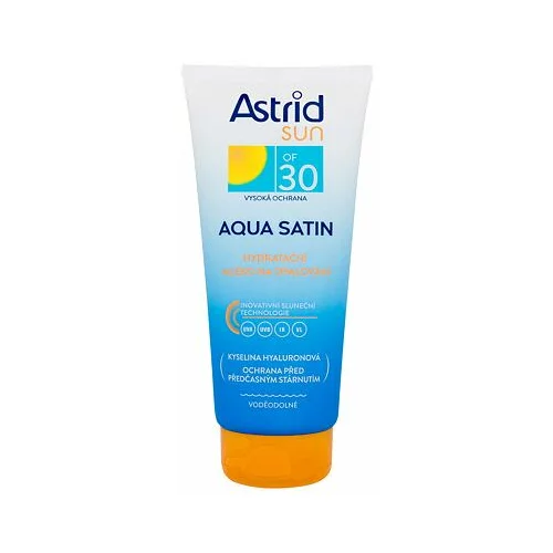 Astrid Sun Aqua Satin Moisturizing Milk vodoodporna zaščita pred soncem za telo 200 ml