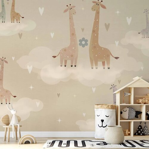 Foto tapeta - Giraffes in Love 450x315 Vodootporna Cijene