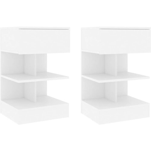 vidaXL Noćni ormarići 2 kom bijeli 40 x 35 x 65 cm od iverice Cijene