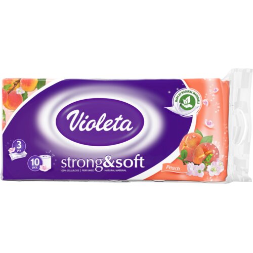 Violeta Toaletni papir 10/1 troslojni strong&soft breskva Cene