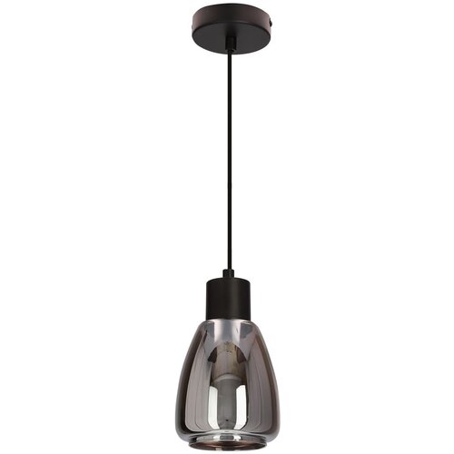 Candellux Lighting Crna viseća svjetiljka sa staklenim sjenilom ø 12 cm Moldo – Cijene