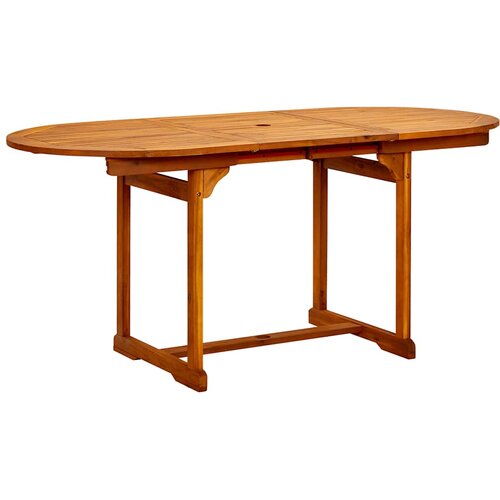  Vrtni blagovaonski stol (120-170) x 80 x 75 cm od drva bagrema Slike