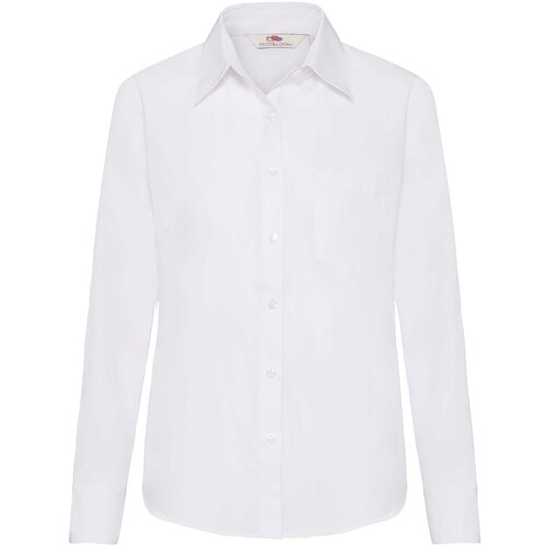 Fruit Of The Loom F17•LADIES LONG SLEEVE POPLIN SHIRT Cene