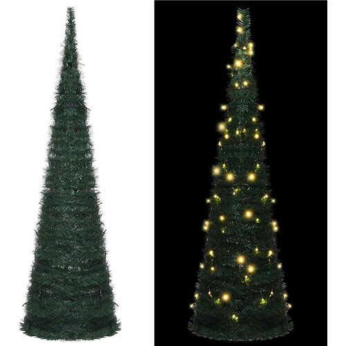  Prigodno osvijetljeno umjetno božićno drvce zeleno 210 cm Cijene