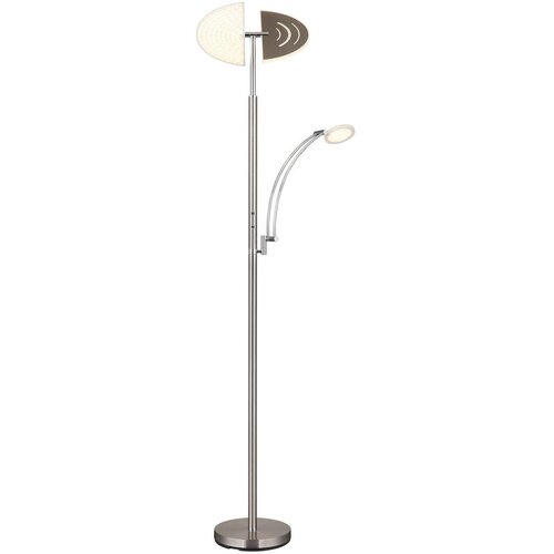 Globo 58909N - LED prigušiva podna lampa TIRANA 40W/230V + 5,5W mat hrom Cene