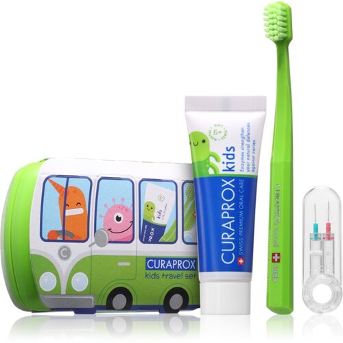 Curaprox Kids Travel Set putni kozmetički set za zube, jezik i desni za djecu 1 kom Slike