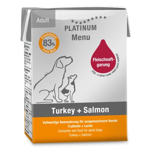 Platinum Menu puretina in losos 375 g tetra-pak Cene