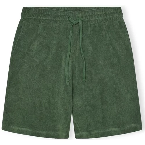 Revolution Kratke hlače & Bermuda Terry Shorts 4039 - Dustgreen Zelena