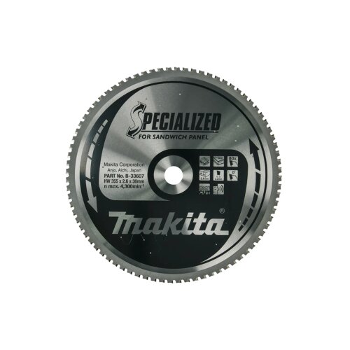 Makita TCT Specialized list kružne pile za sendvič panele 355 mm, 355x30x2,2 mm 80Z B-33607 Cijene