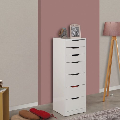 Woody Fashion Komoda Flow Shiny White Cene