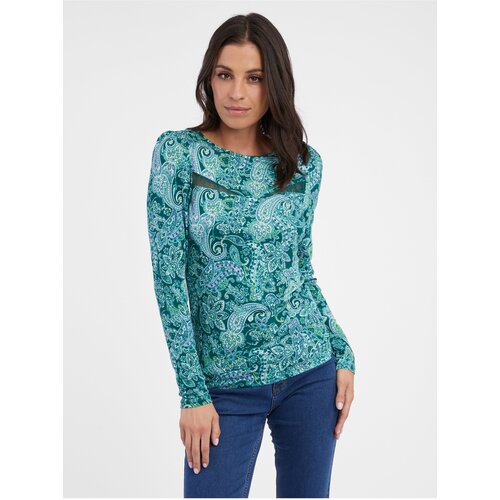 Orsay Turquoise women's patterned top - Ladies Cene