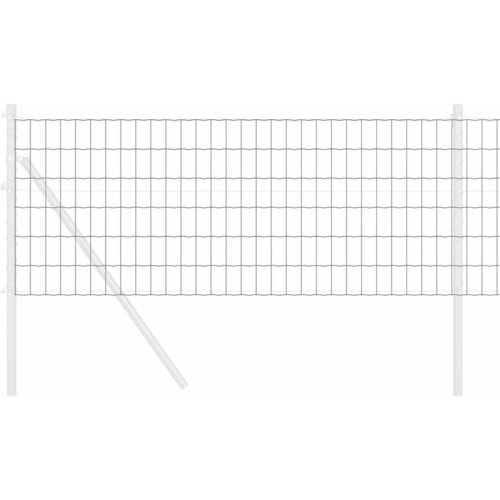 Euro ograda 0,8 x 25 m Željezo prekriveno PVC-om Siva Slike