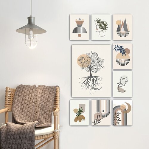 Wallity set slika 9MDF02YS, 9 dijelova Cijene