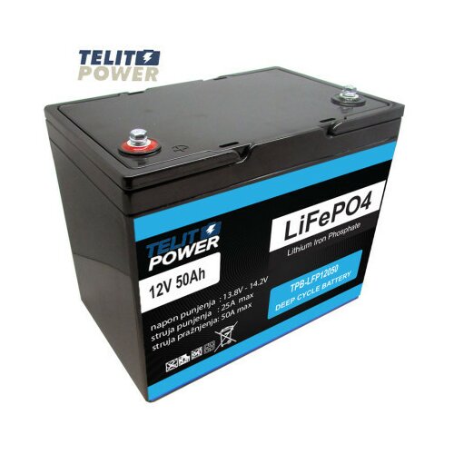 Telit Power 12V 50Ah TPB-LFP12050 LiFePO4 akumulator ( P-3306 ) Slike
