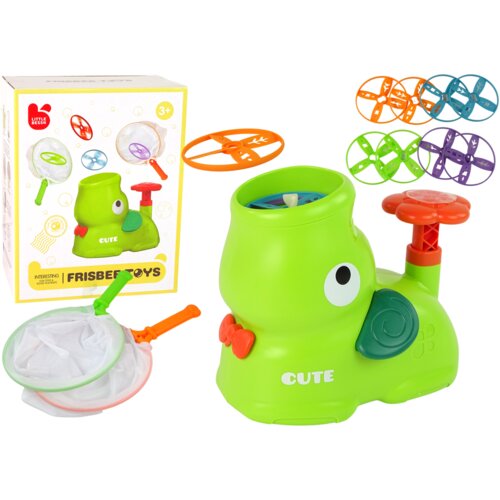  Arkadna igra Catapult elephant - uhvati frizbi sa mrežicom - zeleni Cene