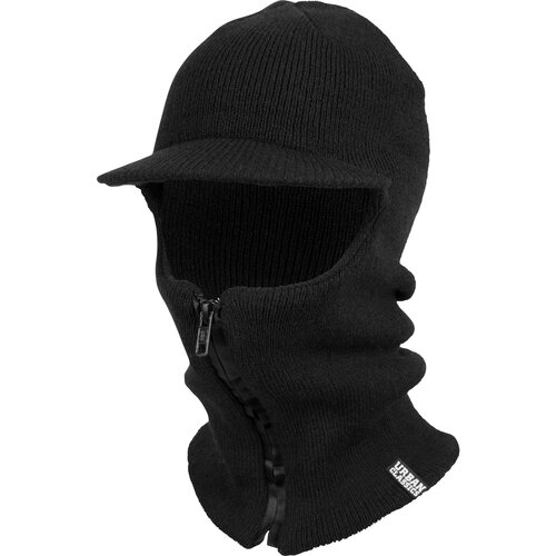 Urban Classics Accessoires Balaclava with zipper black Cene