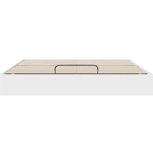  Otoman krevet s pohranom Bijelo 193 x 120 x 25 cm Iverica Slike