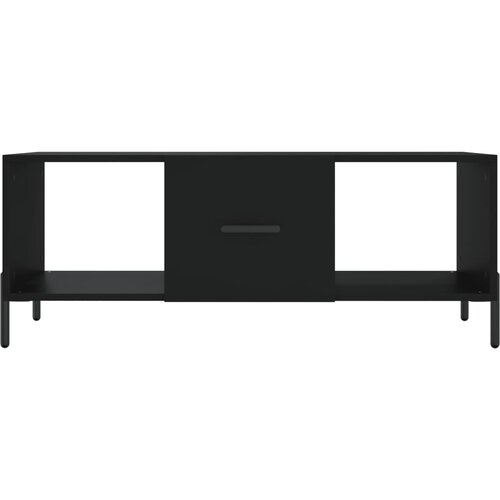  Stolić za kavu crni 102 x 50 x 40 cm od konstruiranog drva Slike