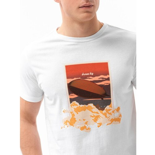 Ombre Clothing Men's printed t-shirt S1434 V-10A Cene